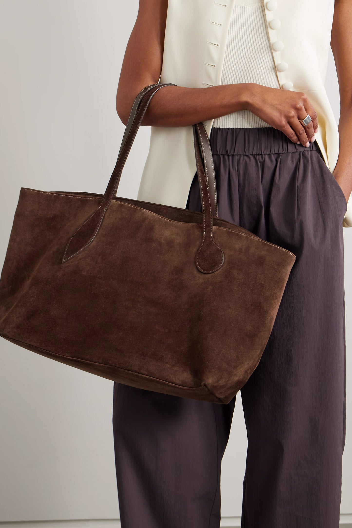 Mega Sprout Suede Tote