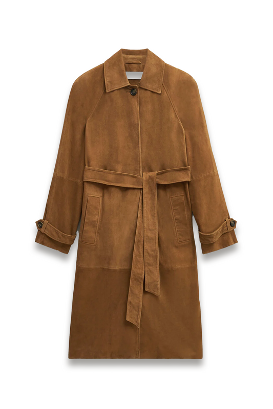 Oakley Suede Trench Coat