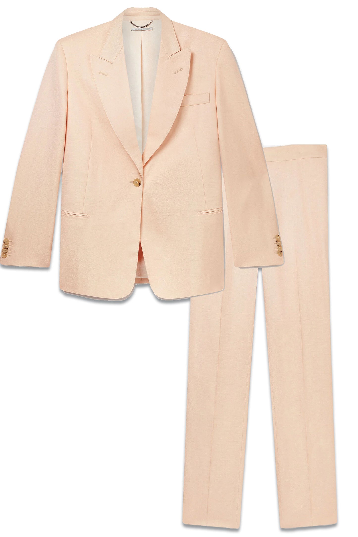 Single-Breasted Blazer And Mid-Rise Straight-Leg Trousers