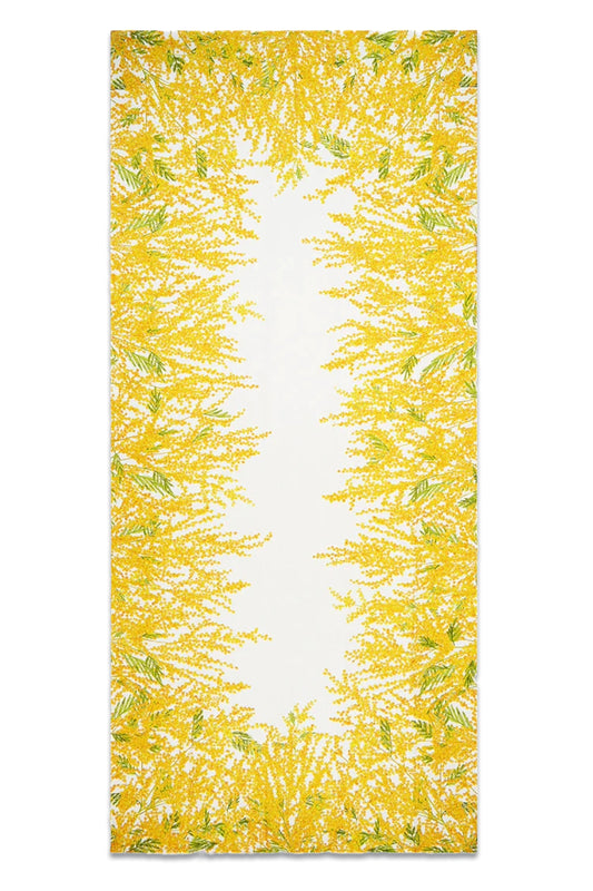 Mimosa Linen Tablecloth in Yellow