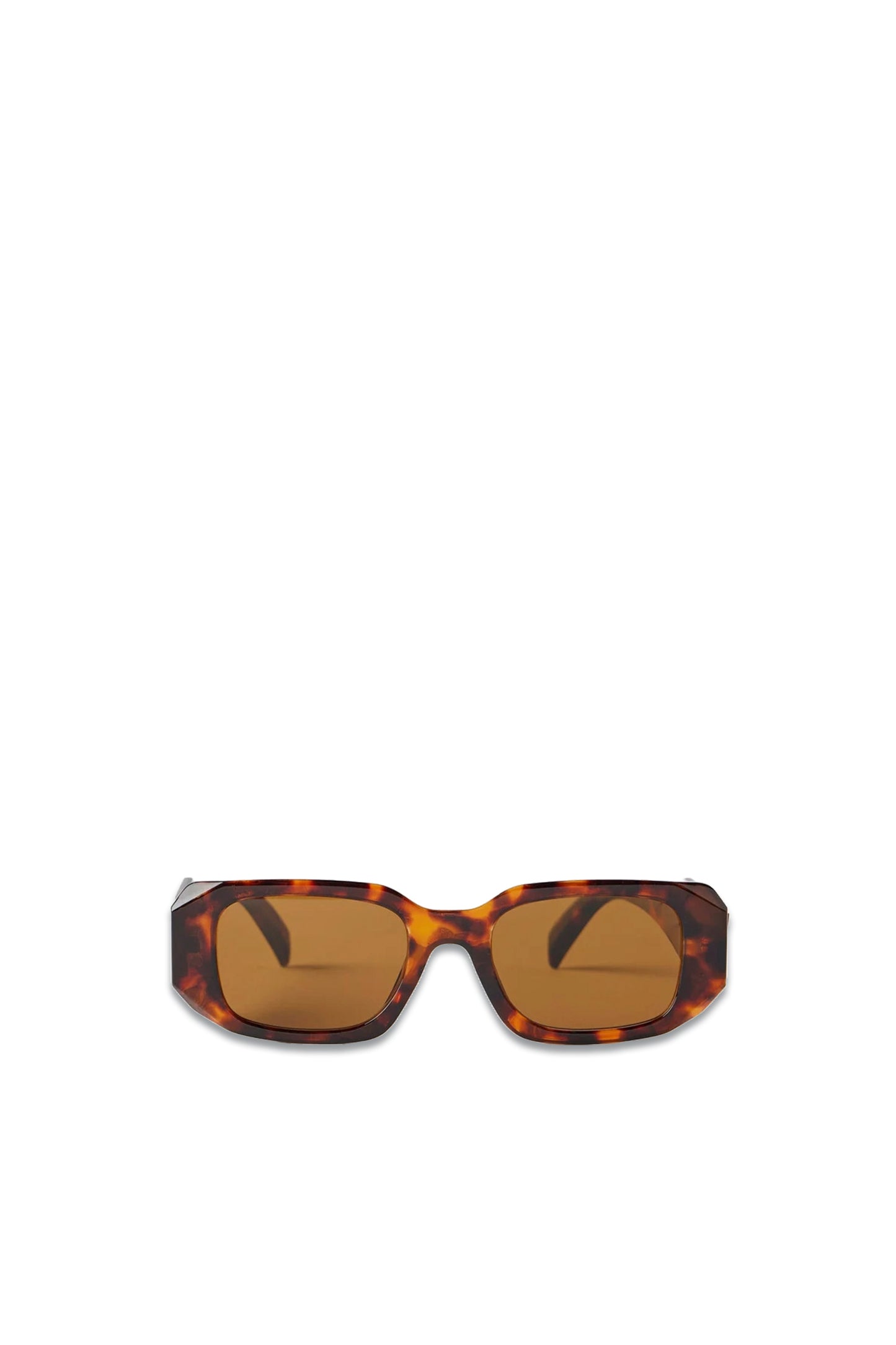 Brown Rectangular Sunglasses