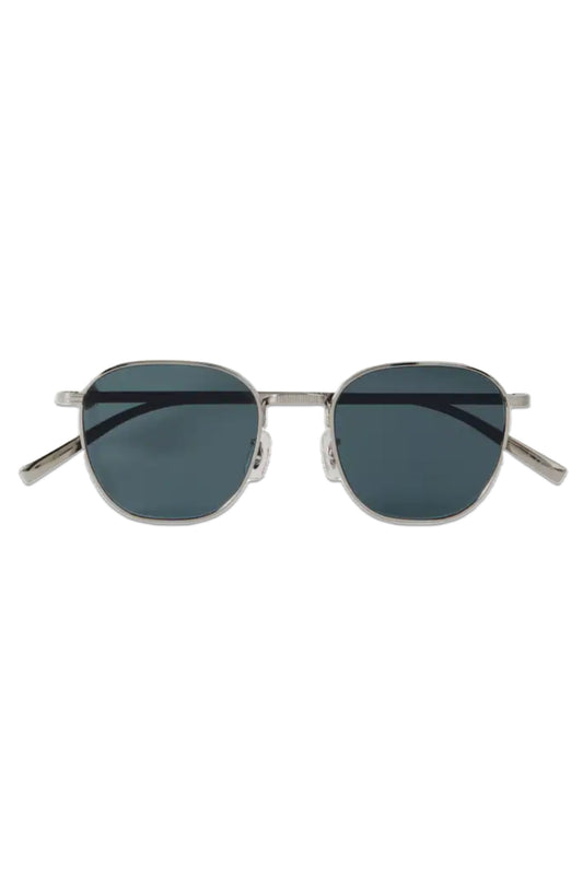 Rynn Round-Frame Silver-Tone Sunglasses