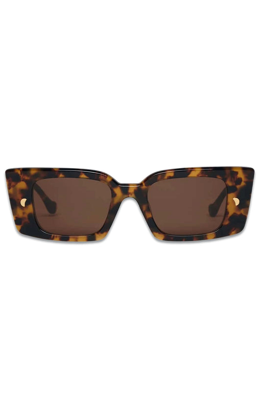 Carmel Bio-Plastic Rectangle-Frame Sunglasses