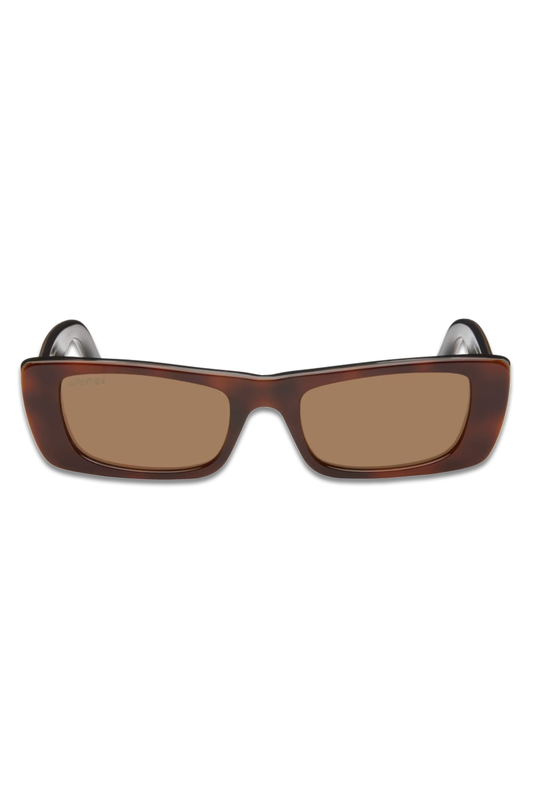 Brown Rectangular Sunglasses