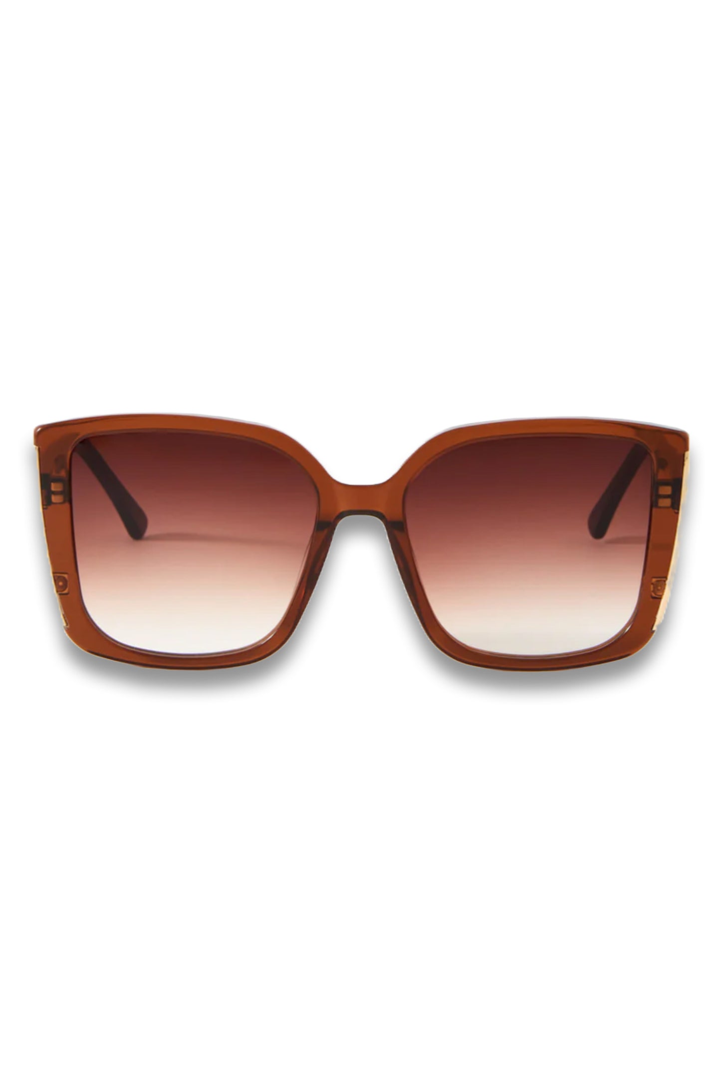 Brown Oversized Square Sunglasses