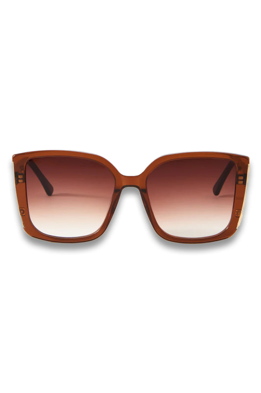 Brown Oversized Square Sunglasses