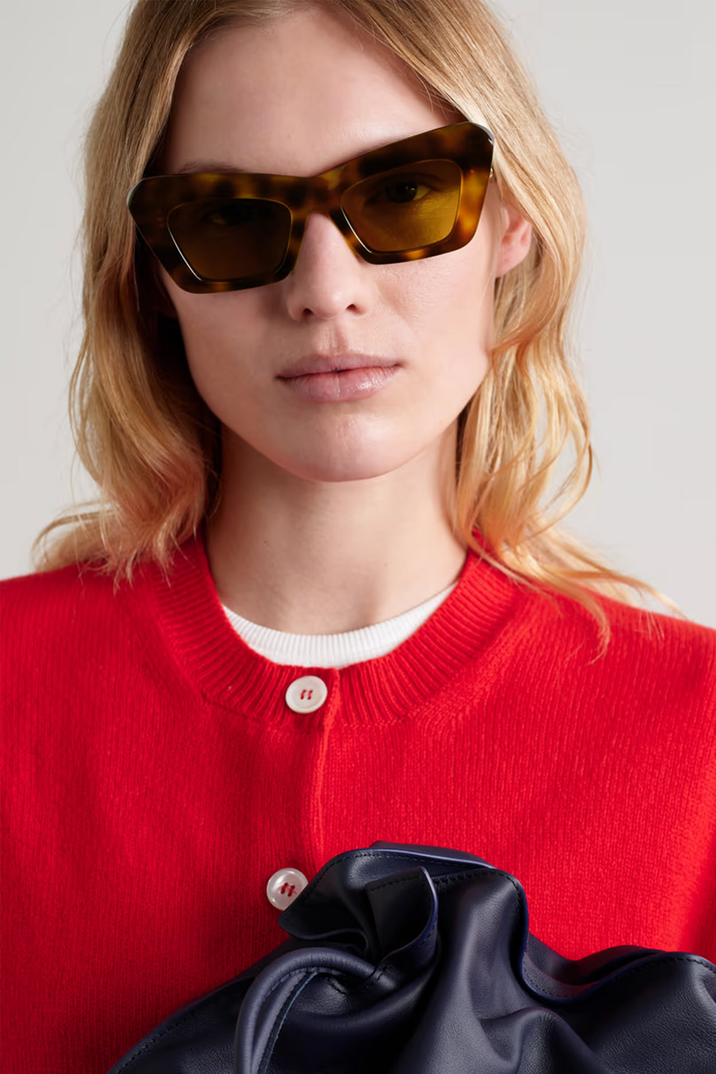 Cat-eye Tortoiseshell Acetate Sunglasses