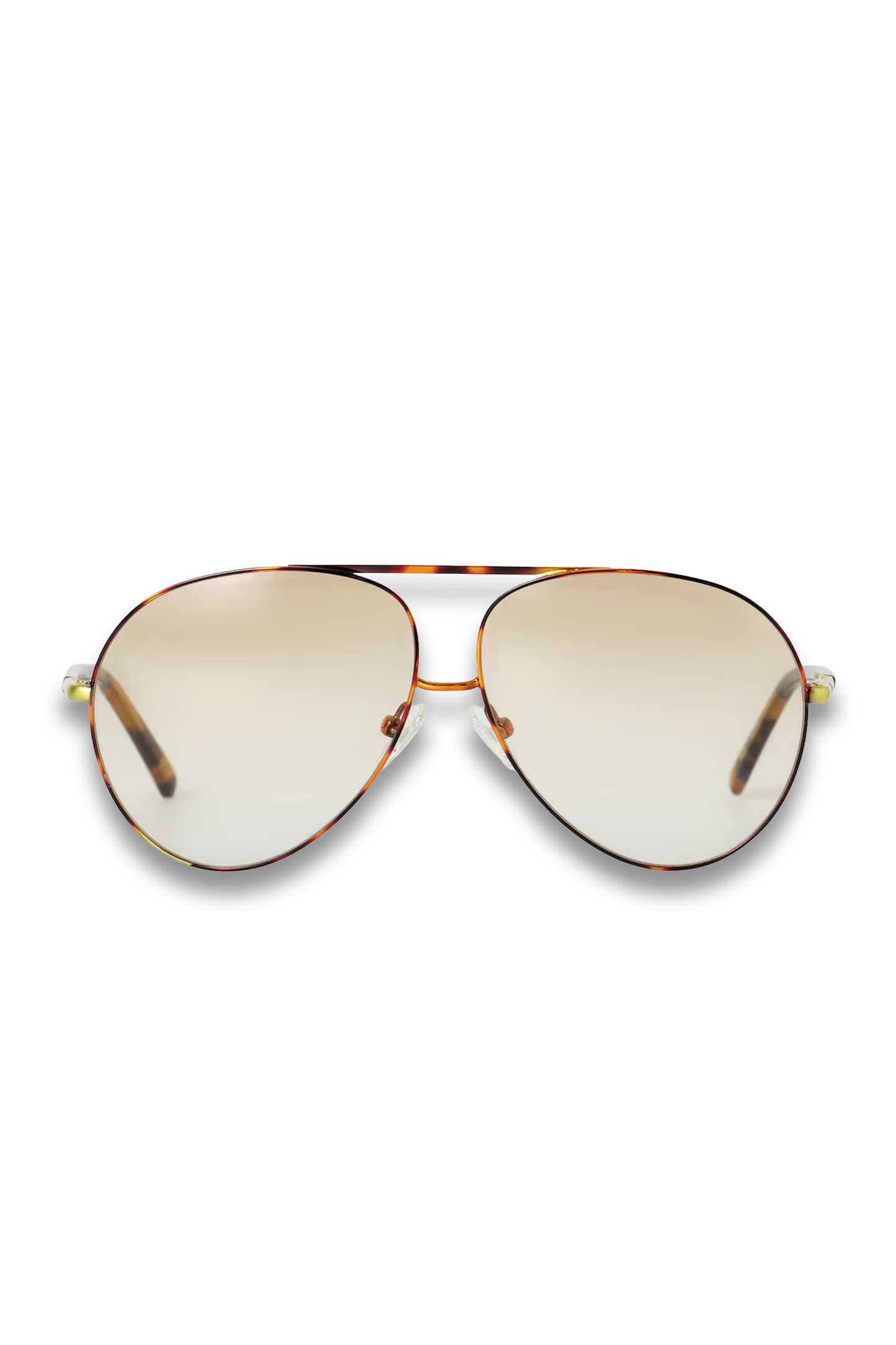 Wide-Frame Aviator Sunglasses