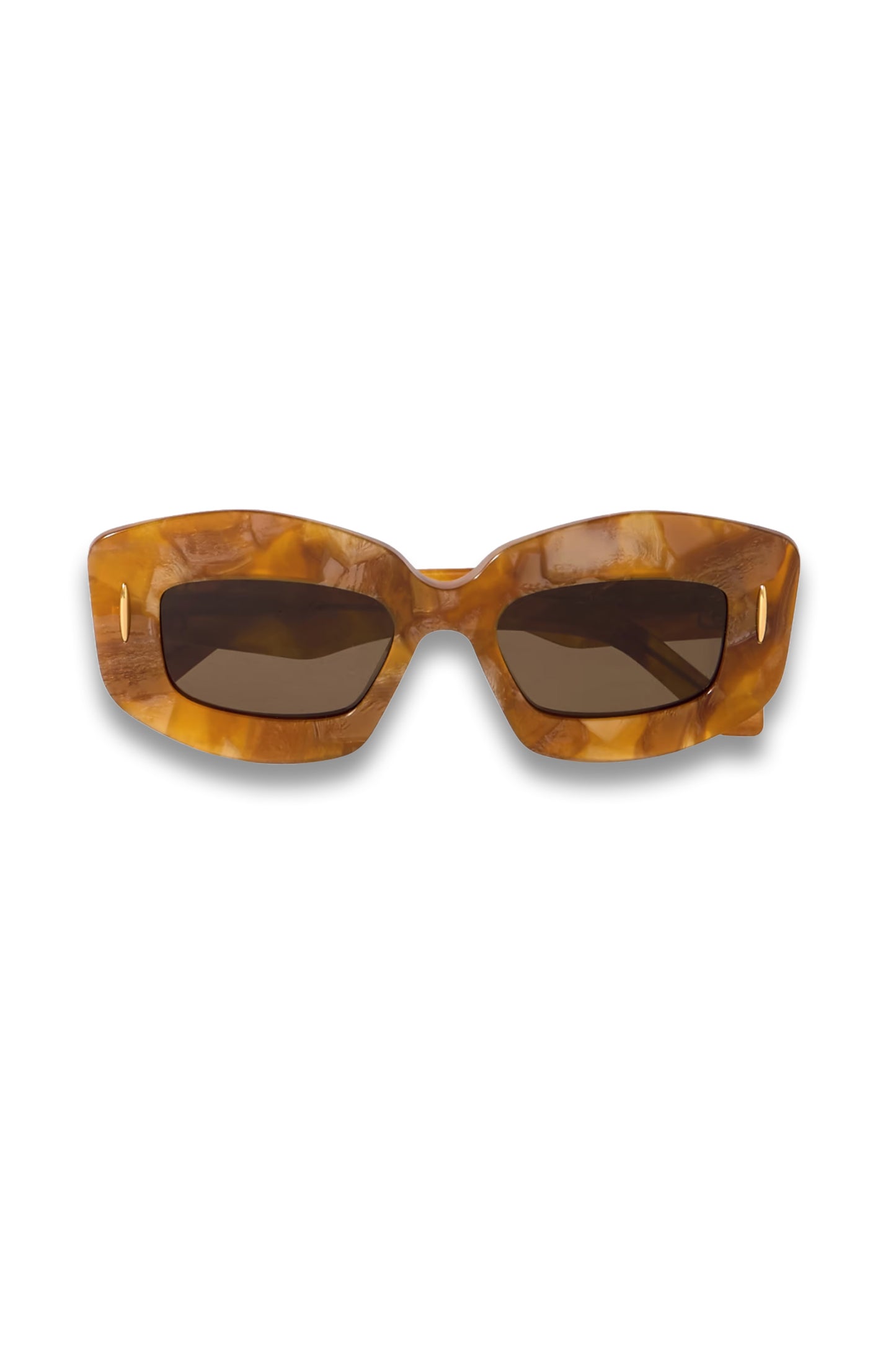 Screen Square-frame Marbled Acetate Sunglasses