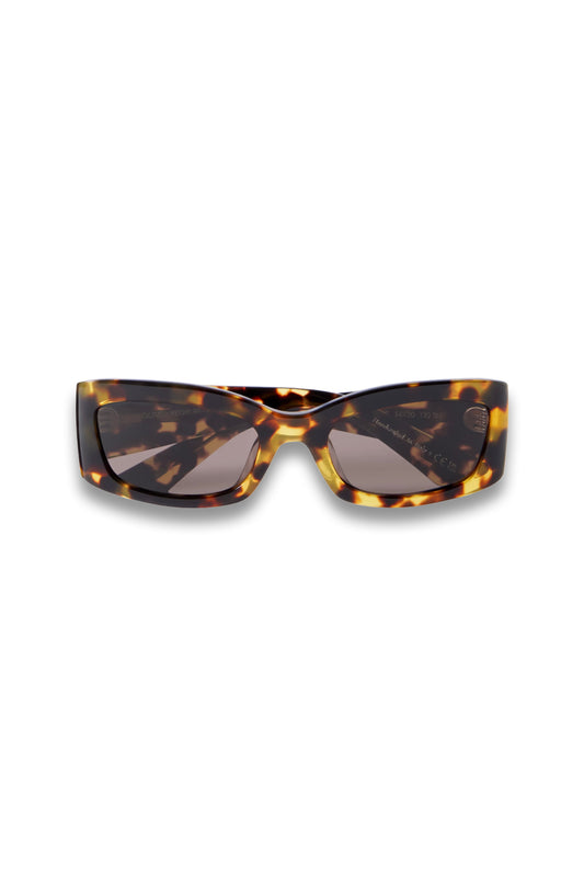 + KHAITE 1989C Rectangular-frame Tortoiseshell Acetate Sunglasses