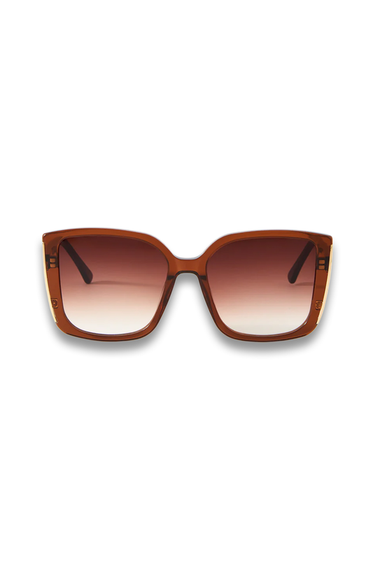Brown Oversized Square Sunglasses