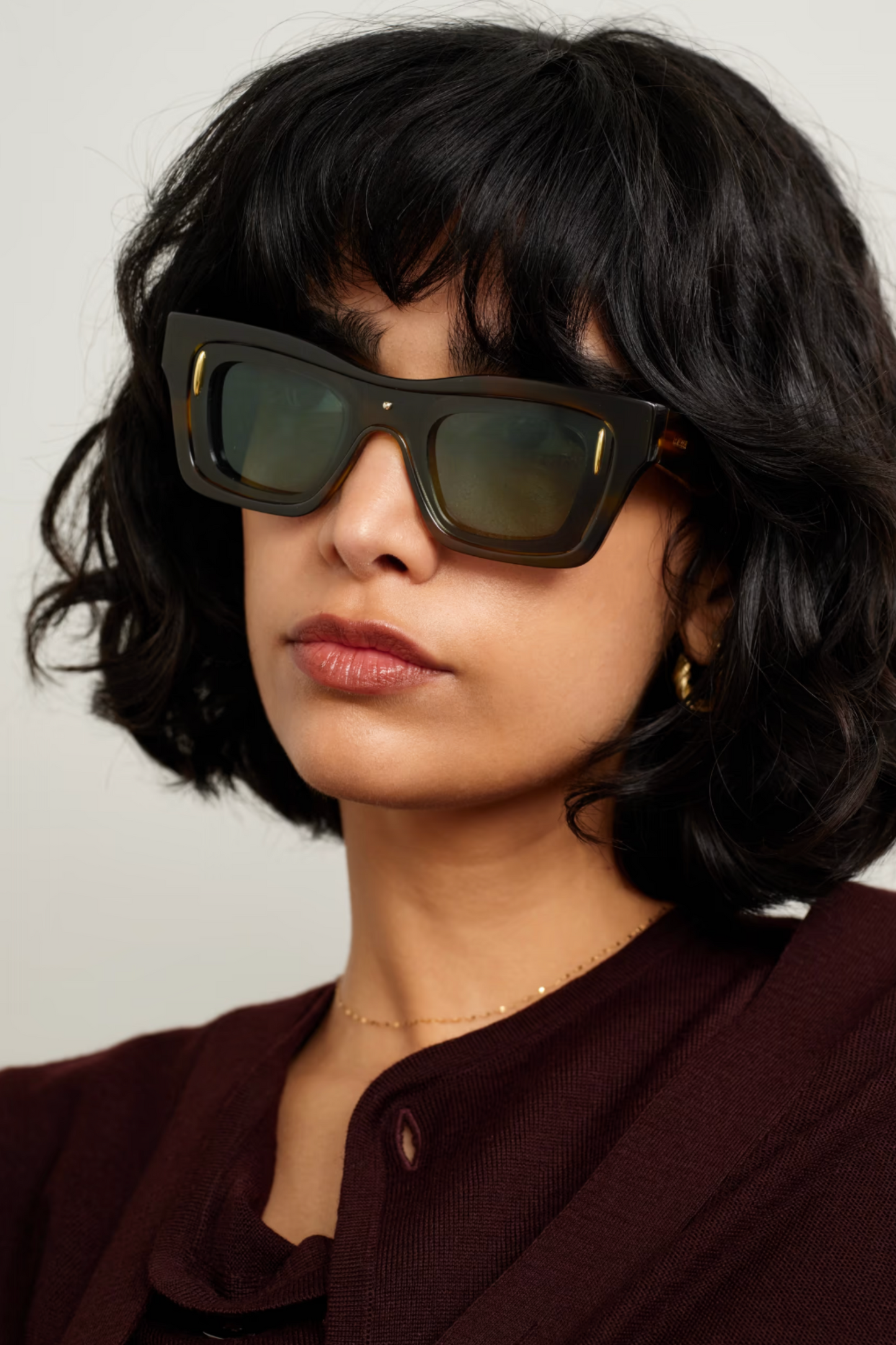 Square-Frame Tortoiseshell Acetate Sunglasses