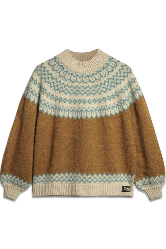 Slouchy Pattern Knit Jumper