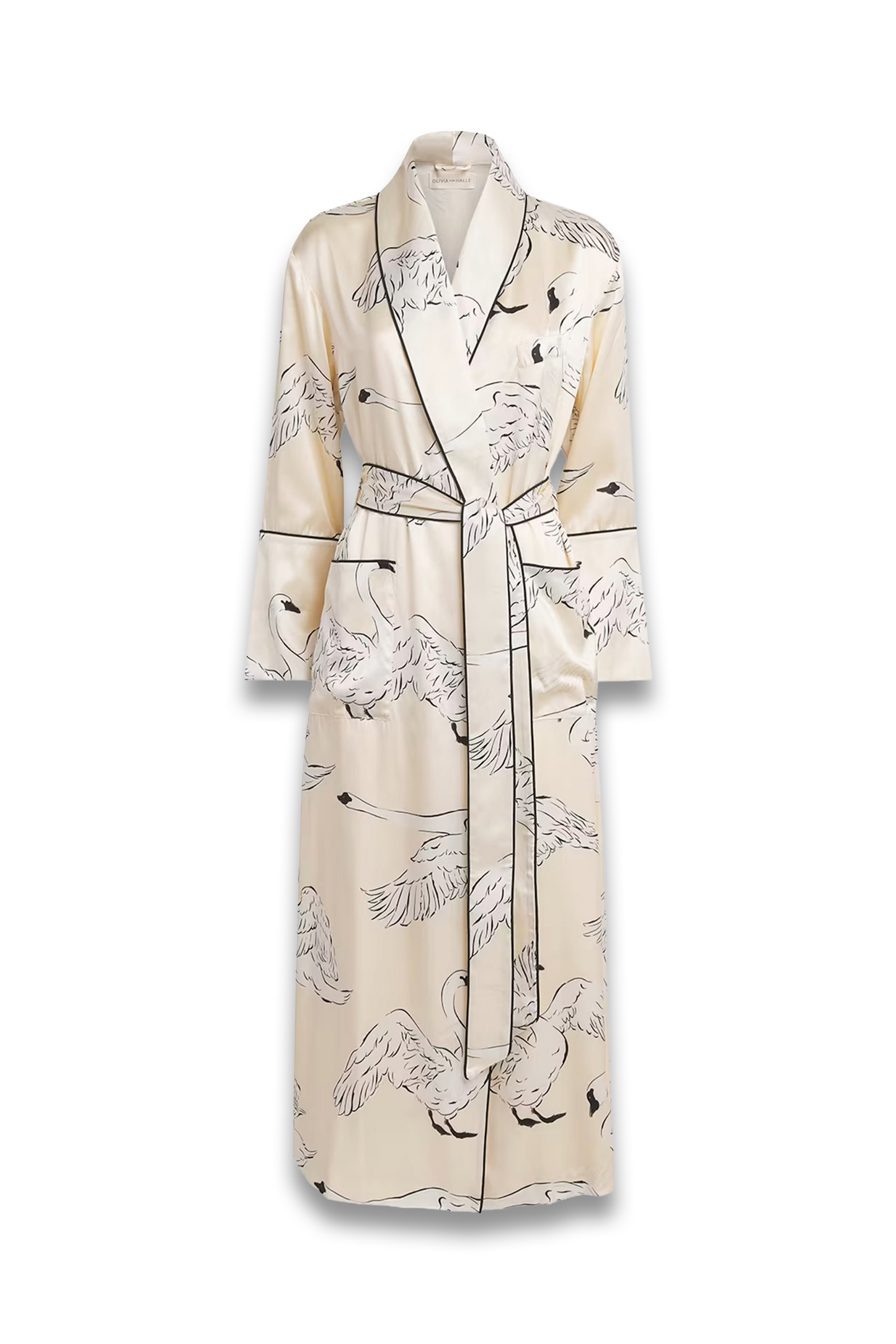 Silk Queenie Blanca Swan Night Robe