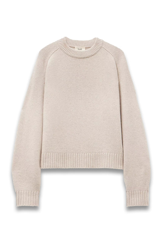 Nina Merino Wool Crew Jumper Brown