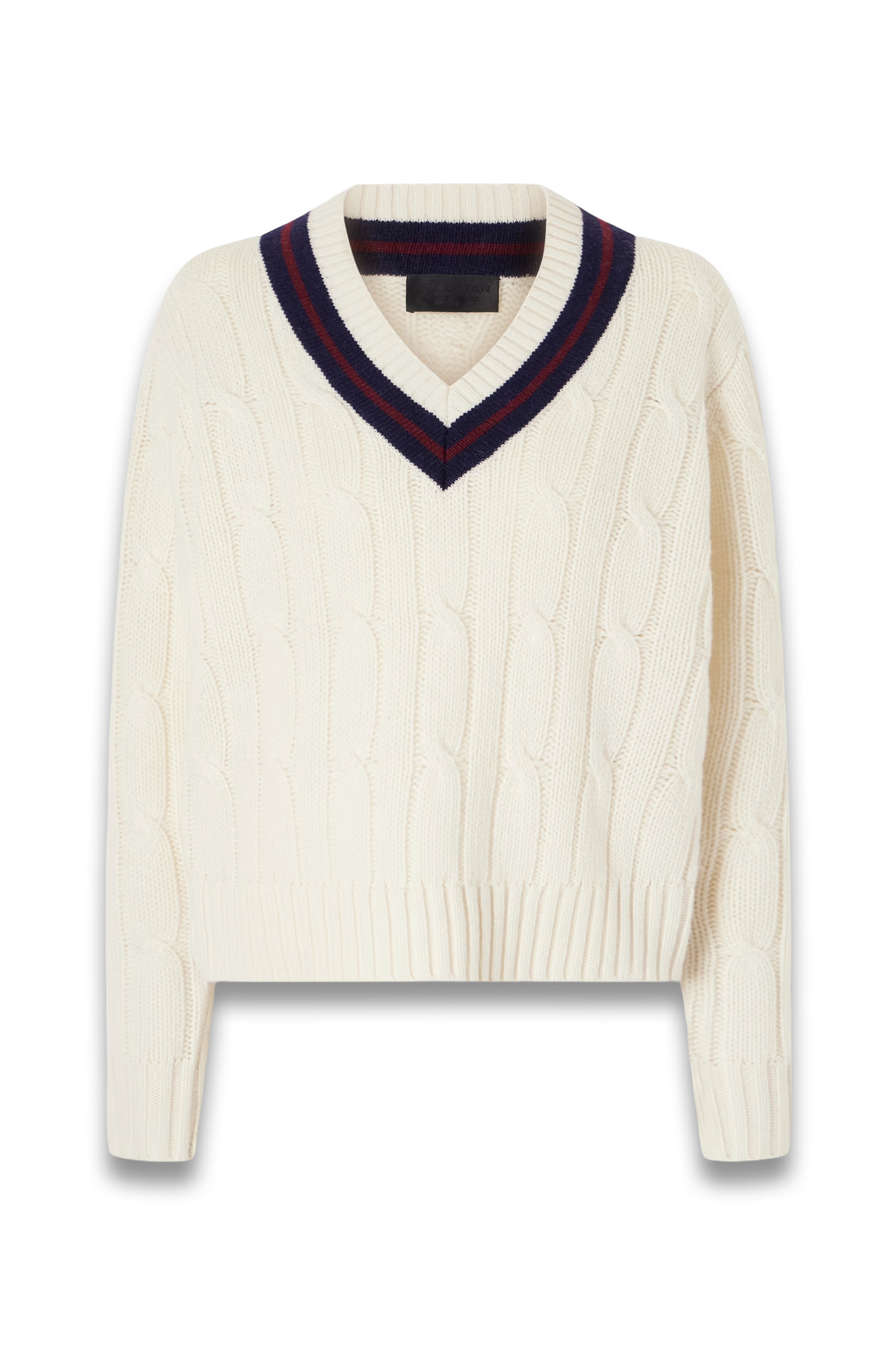 Fabiana Striped Cable-knit Wool Sweater