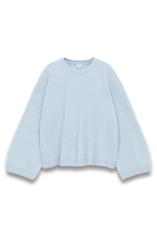 Alpaca-Wool Blend Jumper Blue