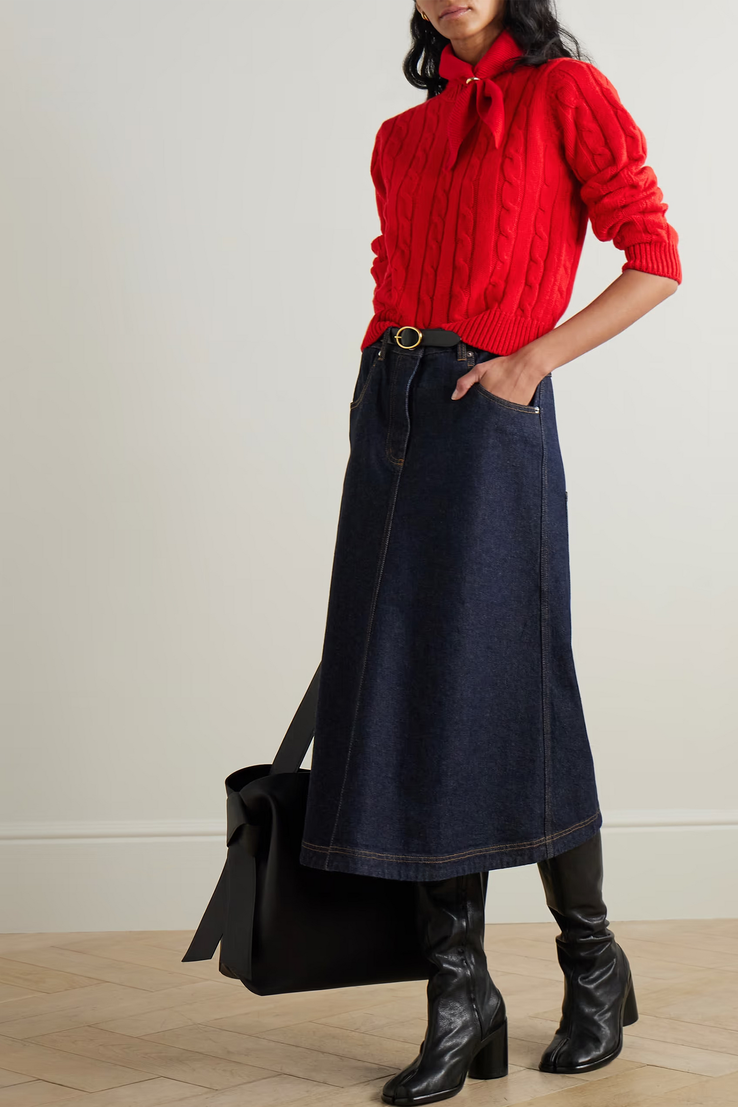 Cable-knit Wool Sweater