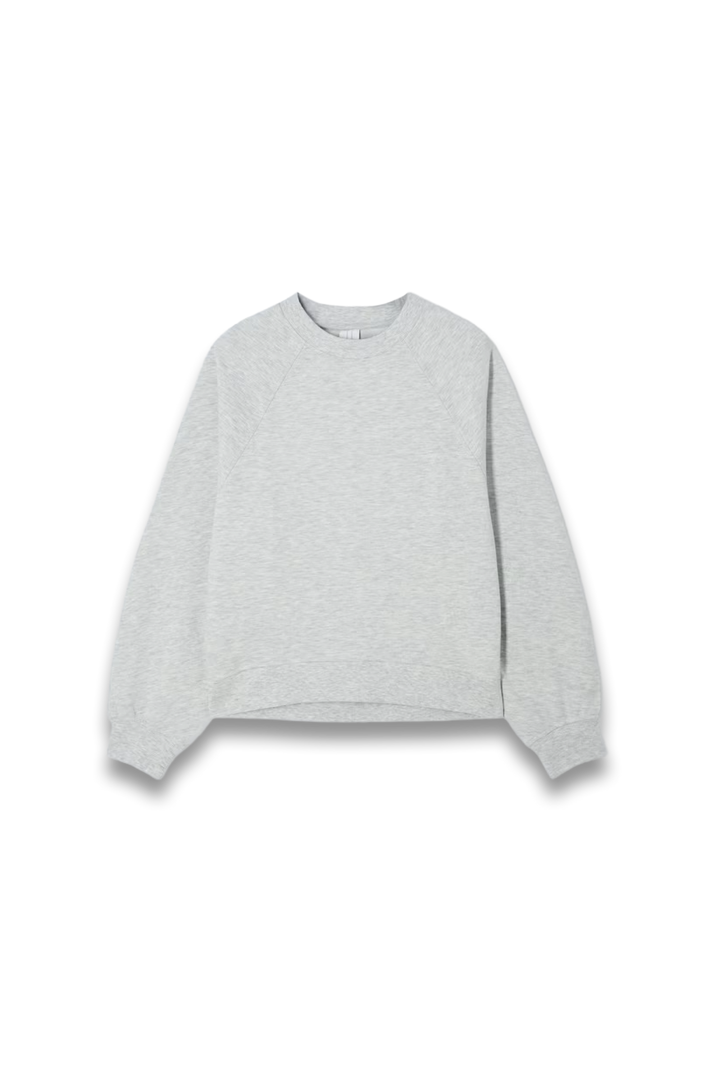 Cotton-rich Seam Sweatshirt in Grey