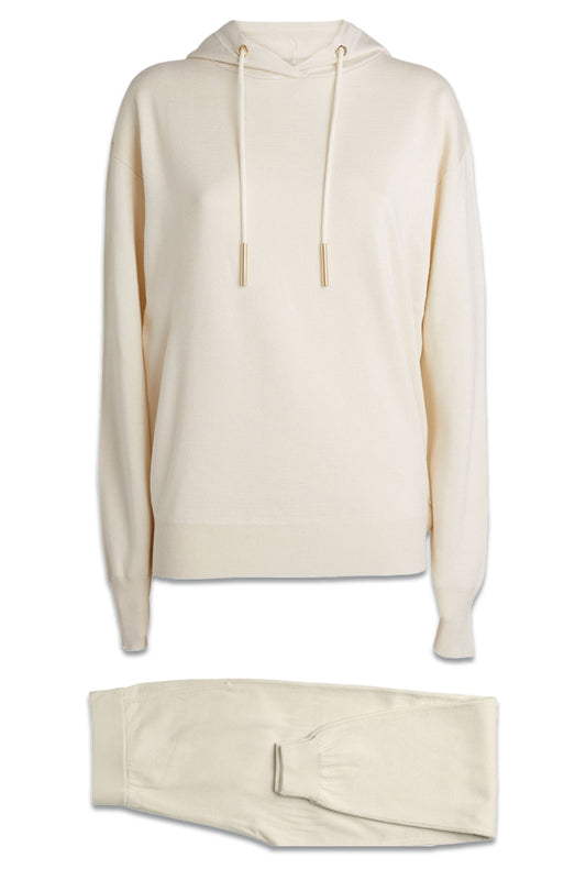 Gia Kasbah Beige Silk-cashmere Tracksuit