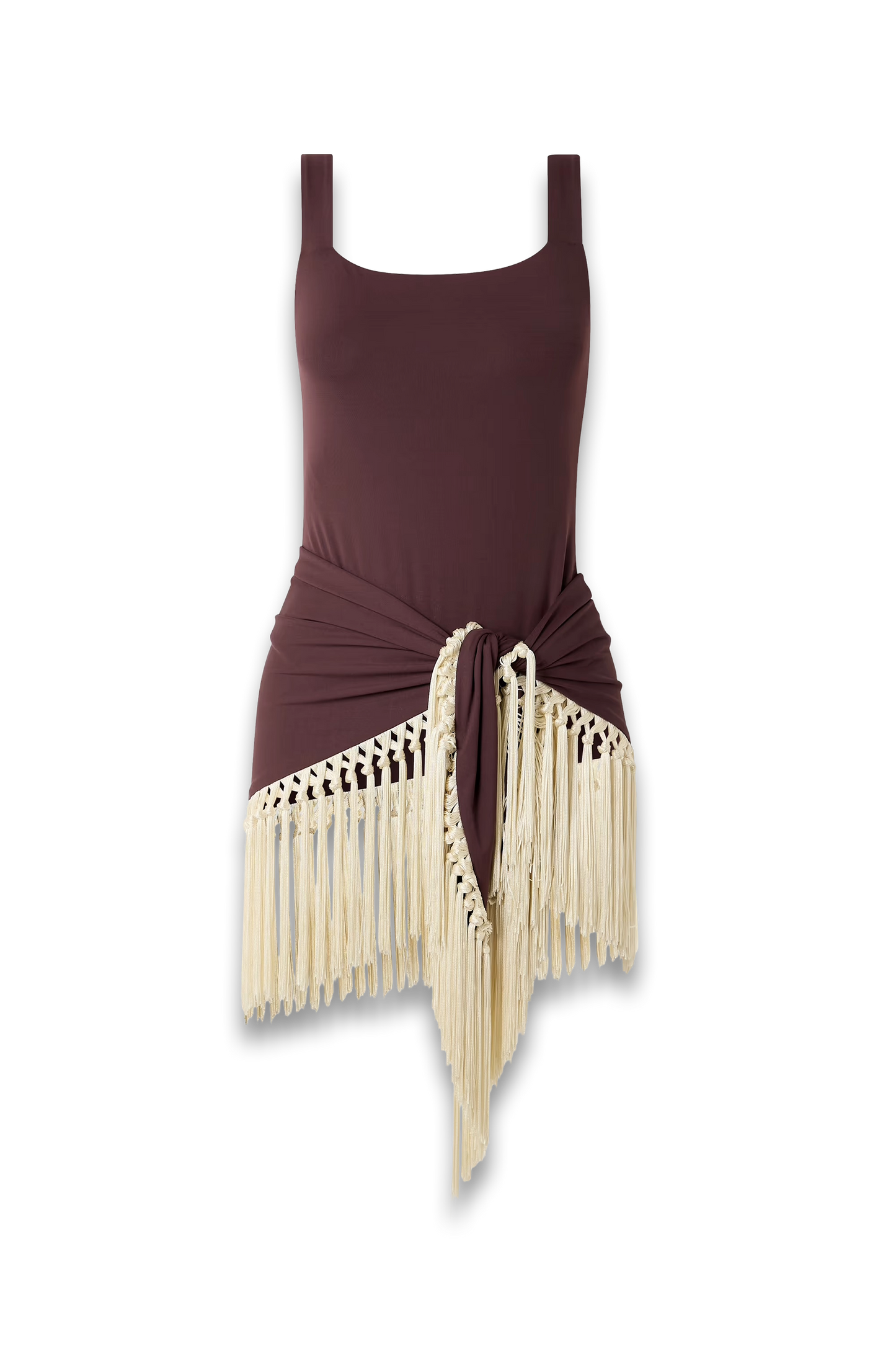 Mini Lido Swimsuit and Fringed Pareo Set