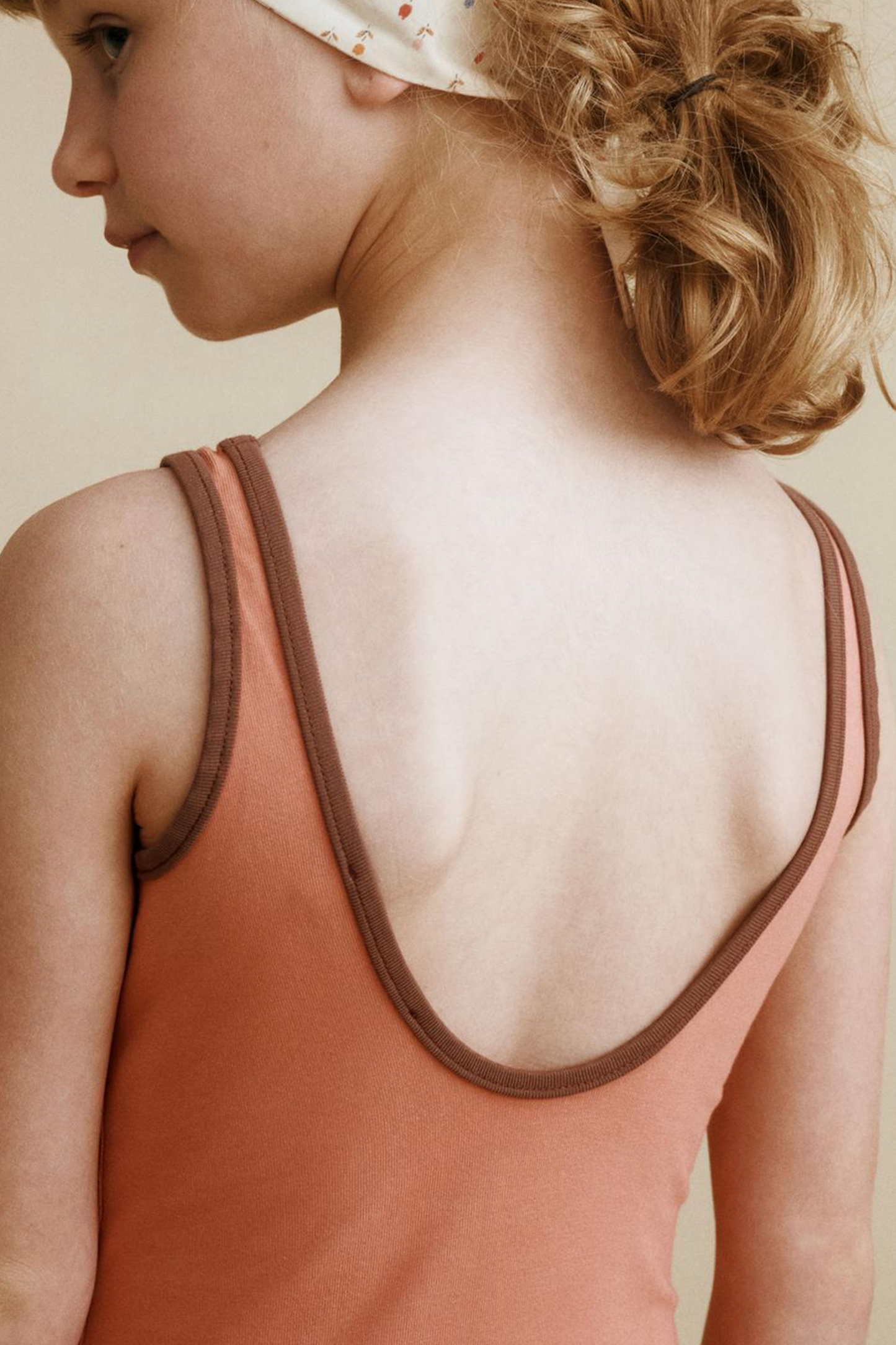 Swimsuit With Contrast Piping