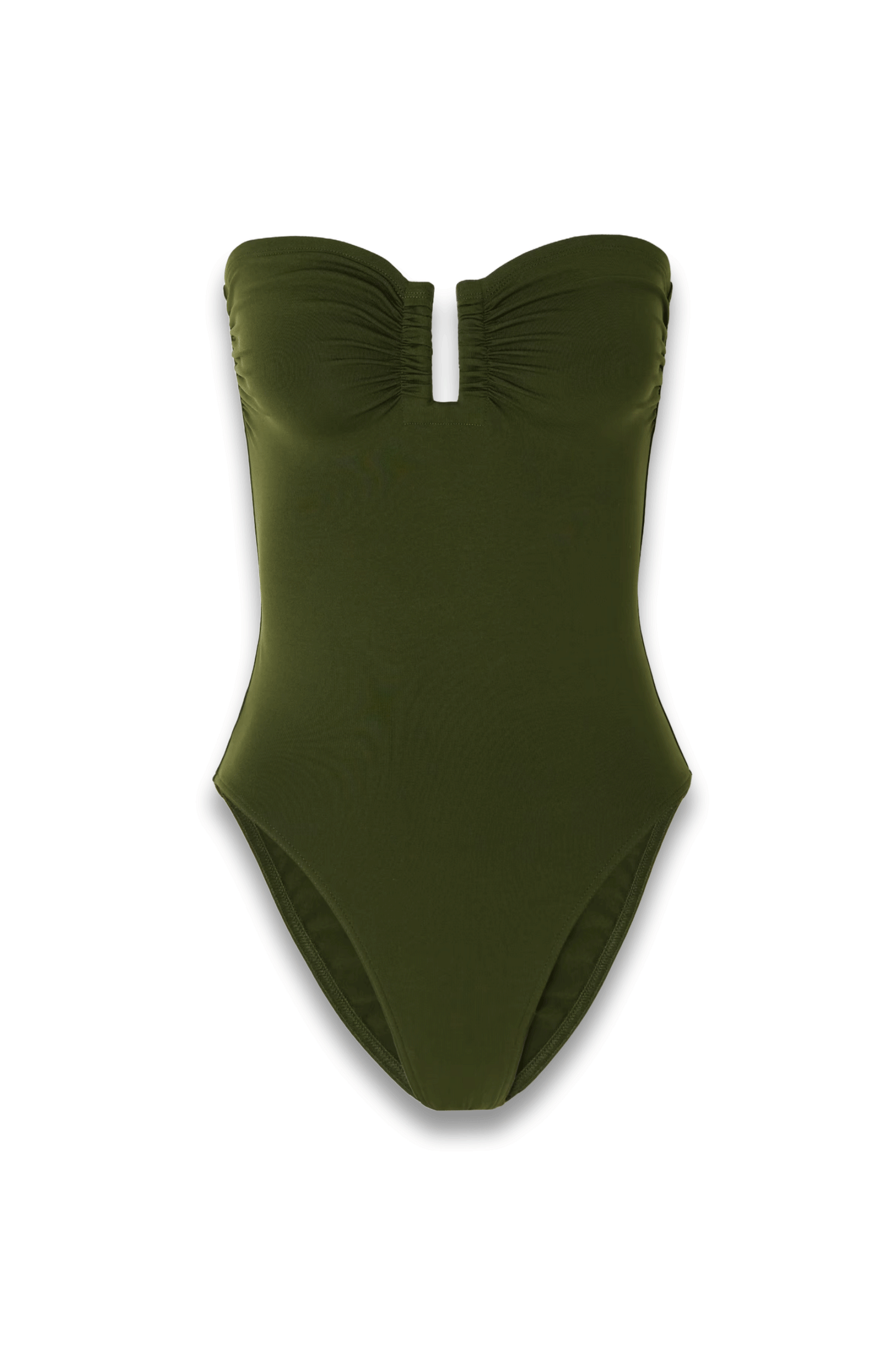 Les Essentiels Cassiopee Strapless Swimsuit in Green