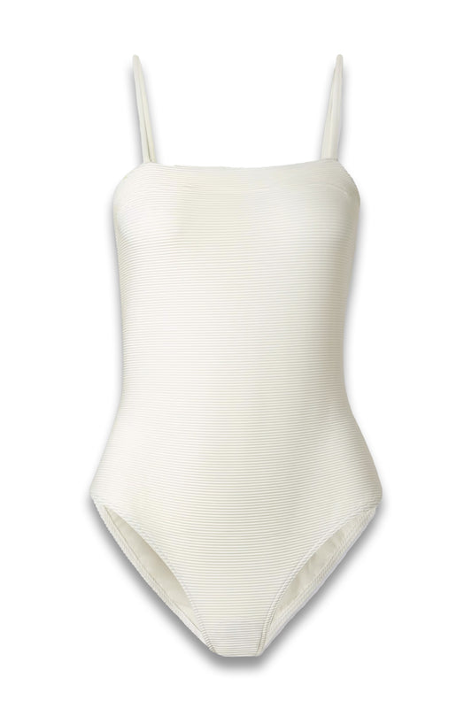 Pompon Ribbed Swimsuit