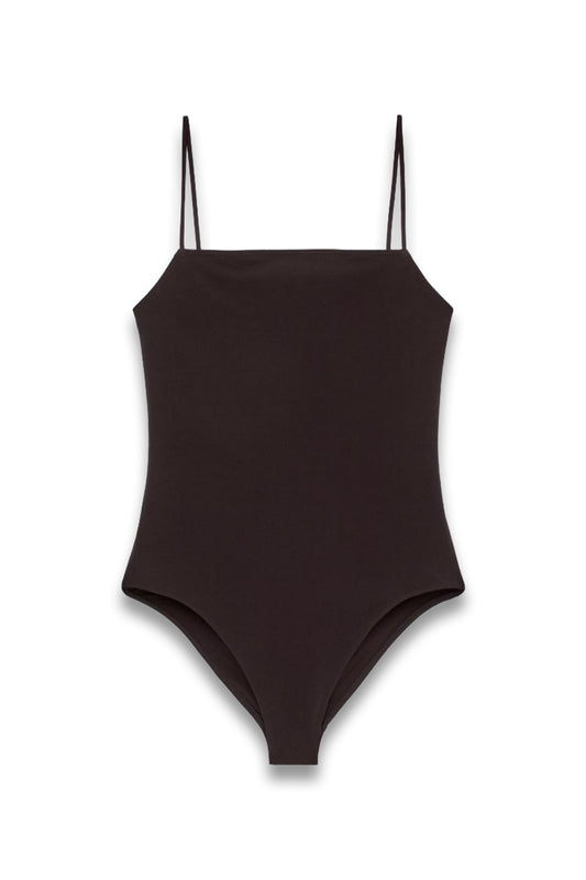 Square-Neck Swimsuit