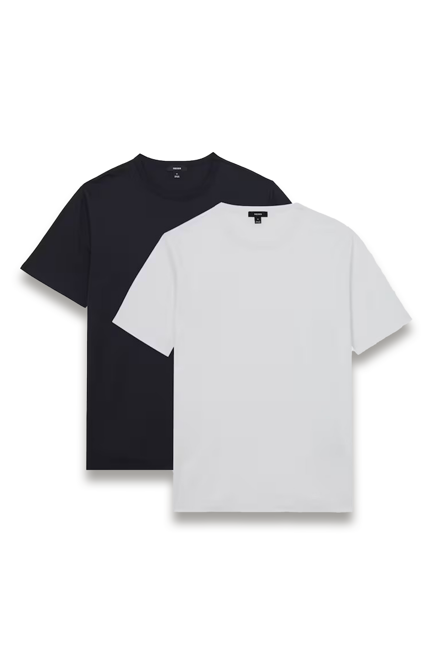 2 Pack Airwater-Cotton Crew T-Shirt in Navy/White