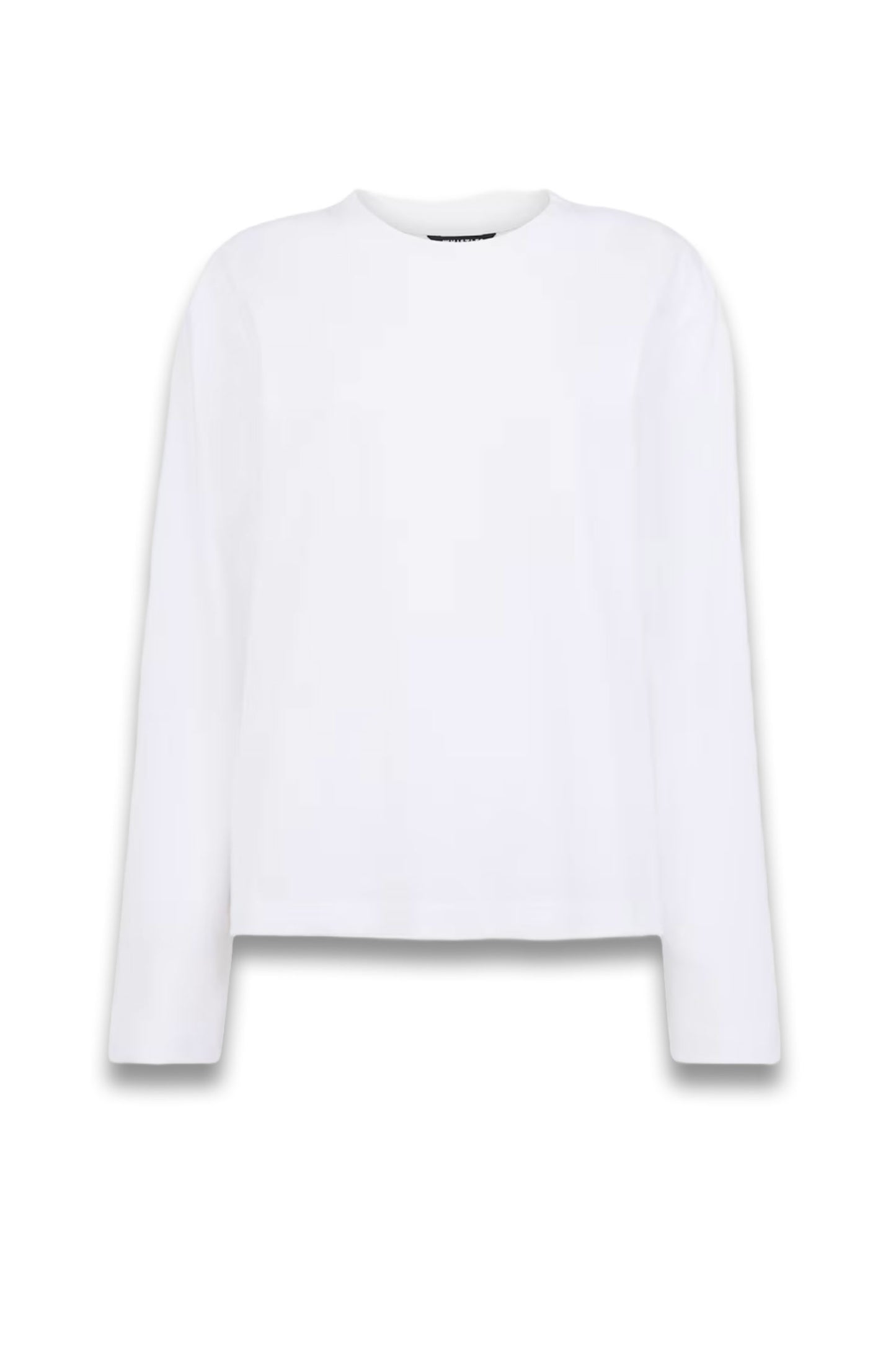 White Relaxed Long-sleeve Tee
