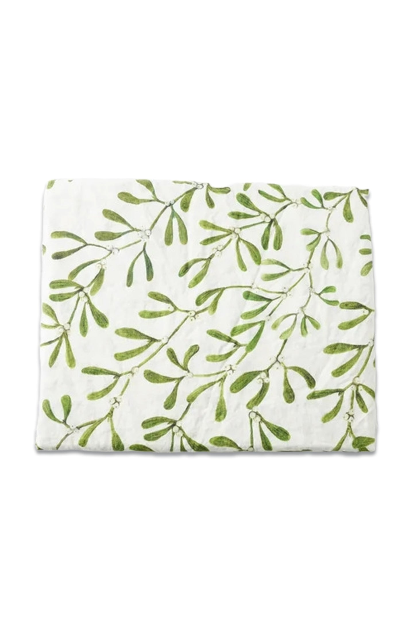 Mistletoe-Print 165x250cm Linen Tablecloth