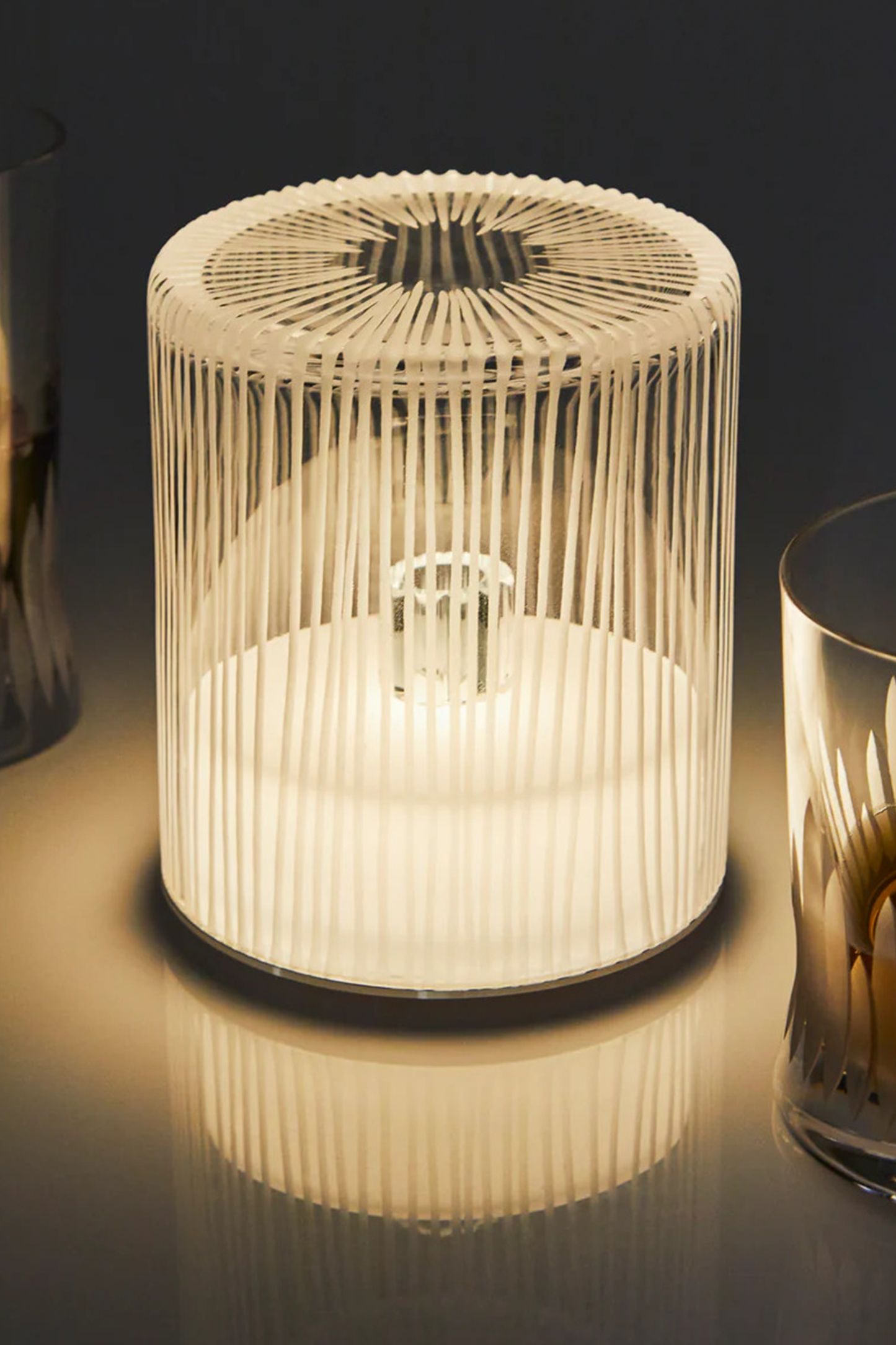 Lighting Inchiso Hand-Blown Murano Glass Portable Table Light