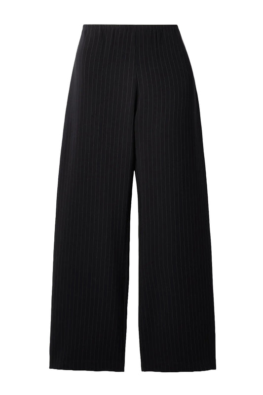 Arielle Pinstriped Crepe Wide-leg Pants