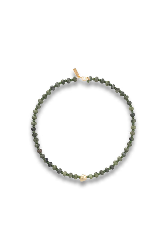 Autumn Jasper Beaded Choker
