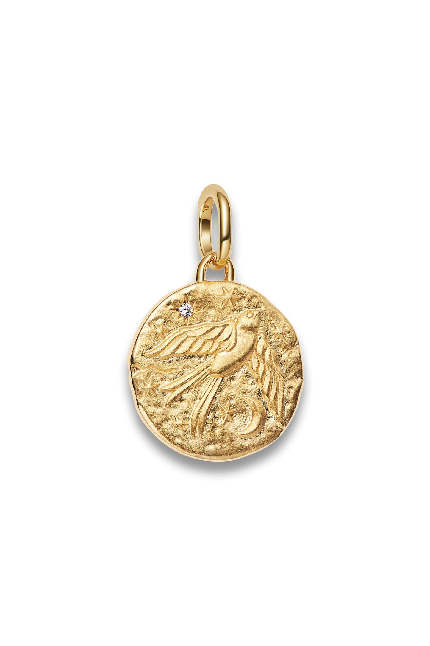 Swallow Medallion Charm