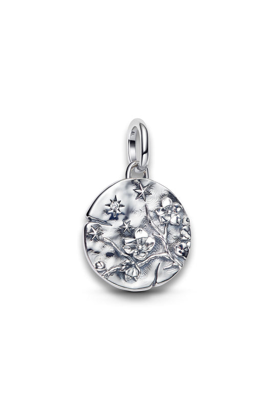 Cherry Blossom Medallion Charm