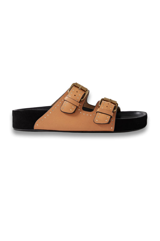 Lennyo Studded Leather Slides