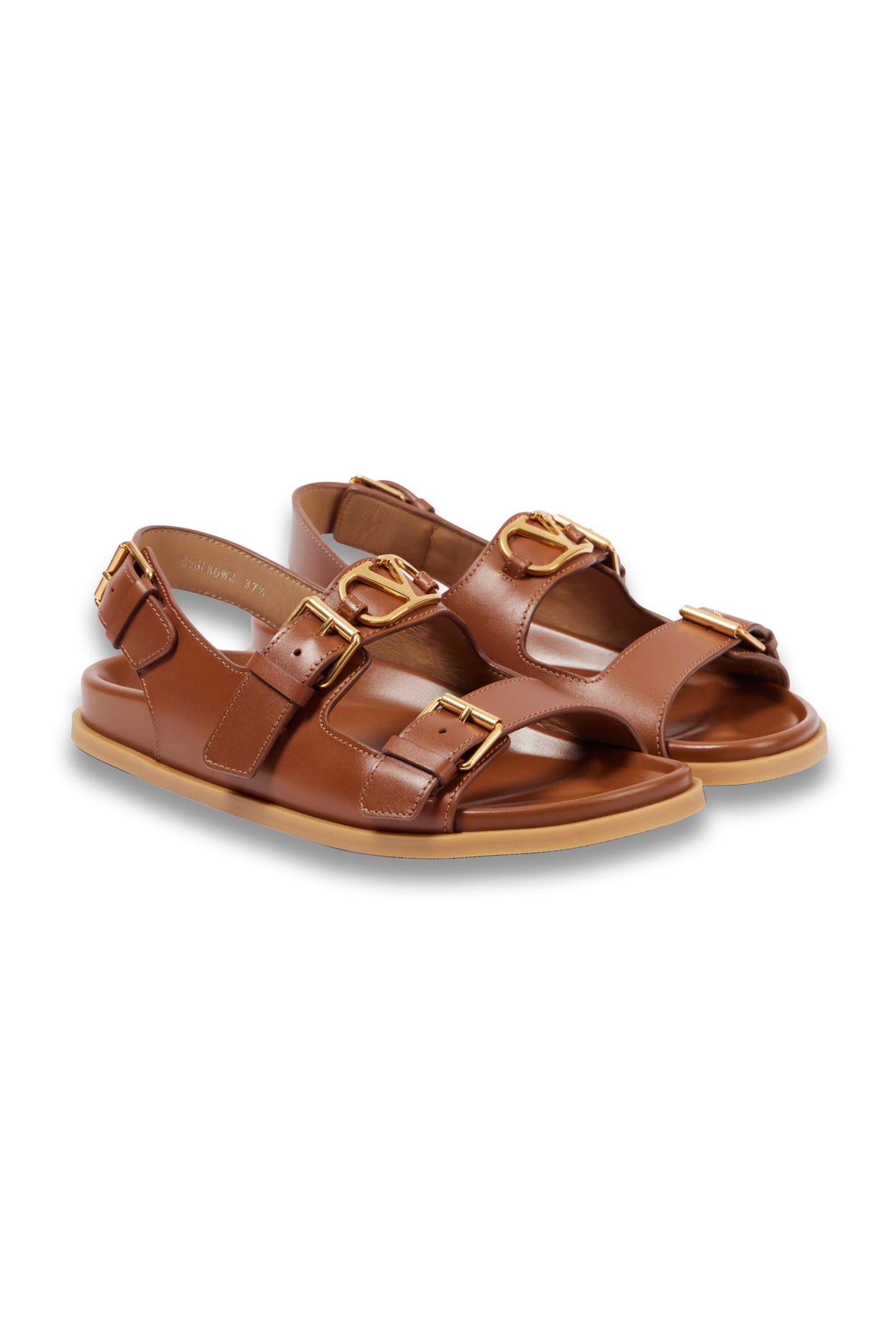 VLogo Signature Leather Sandals