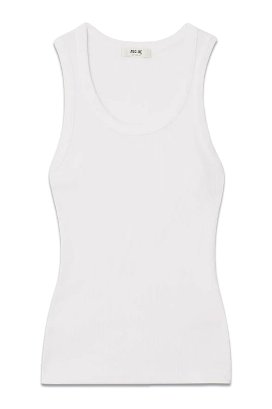 Poppy Ribbed Stretch Organic Cotton And Lyocell-blend Jersey Tank