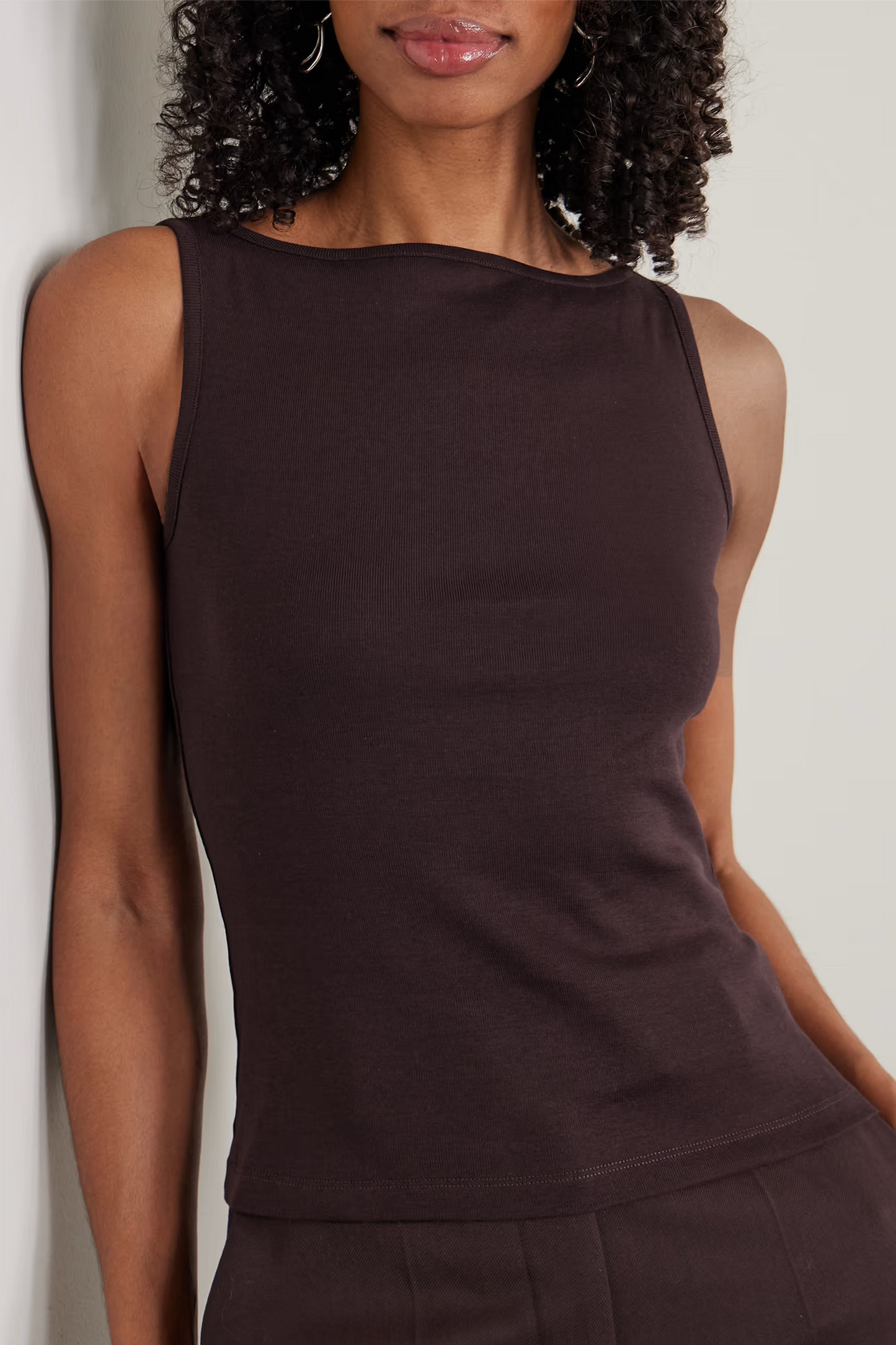 Timmi Ribbed Organic Cotton Tank