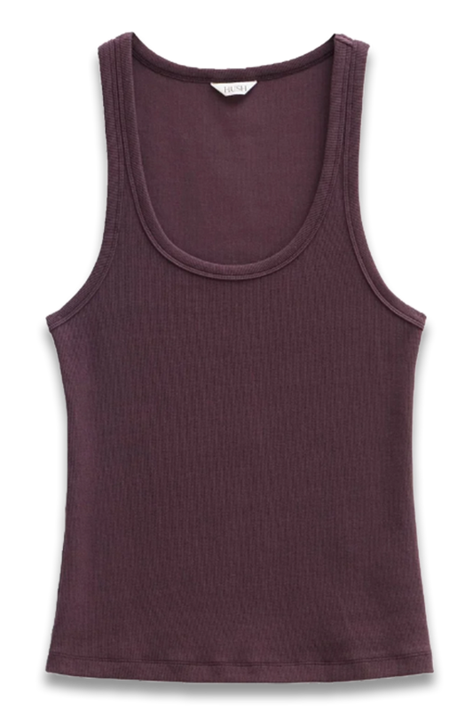 Scoop Neck Ribbed Vest