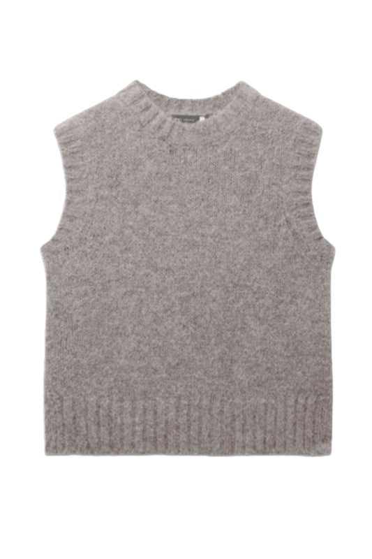 Taupe Sleeveless Knit Top