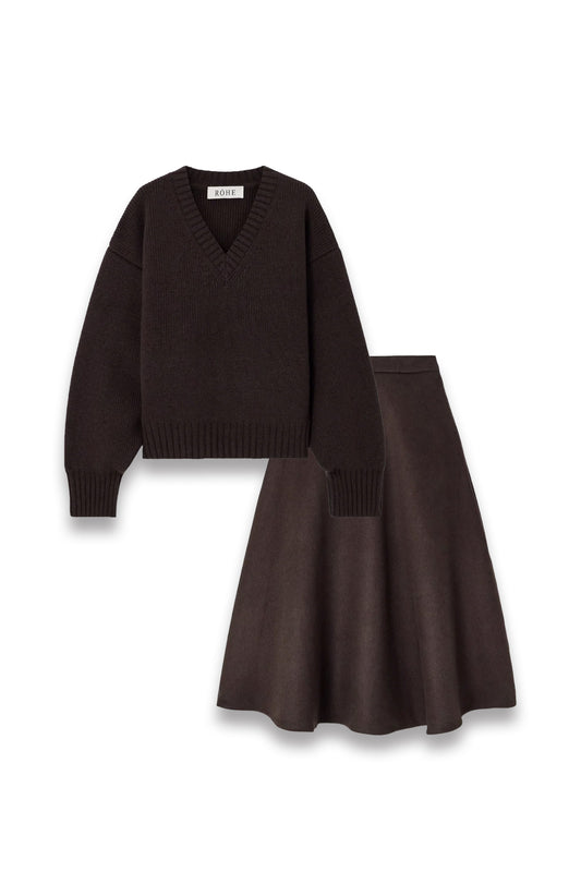 Oversized Ribbed Wool Set