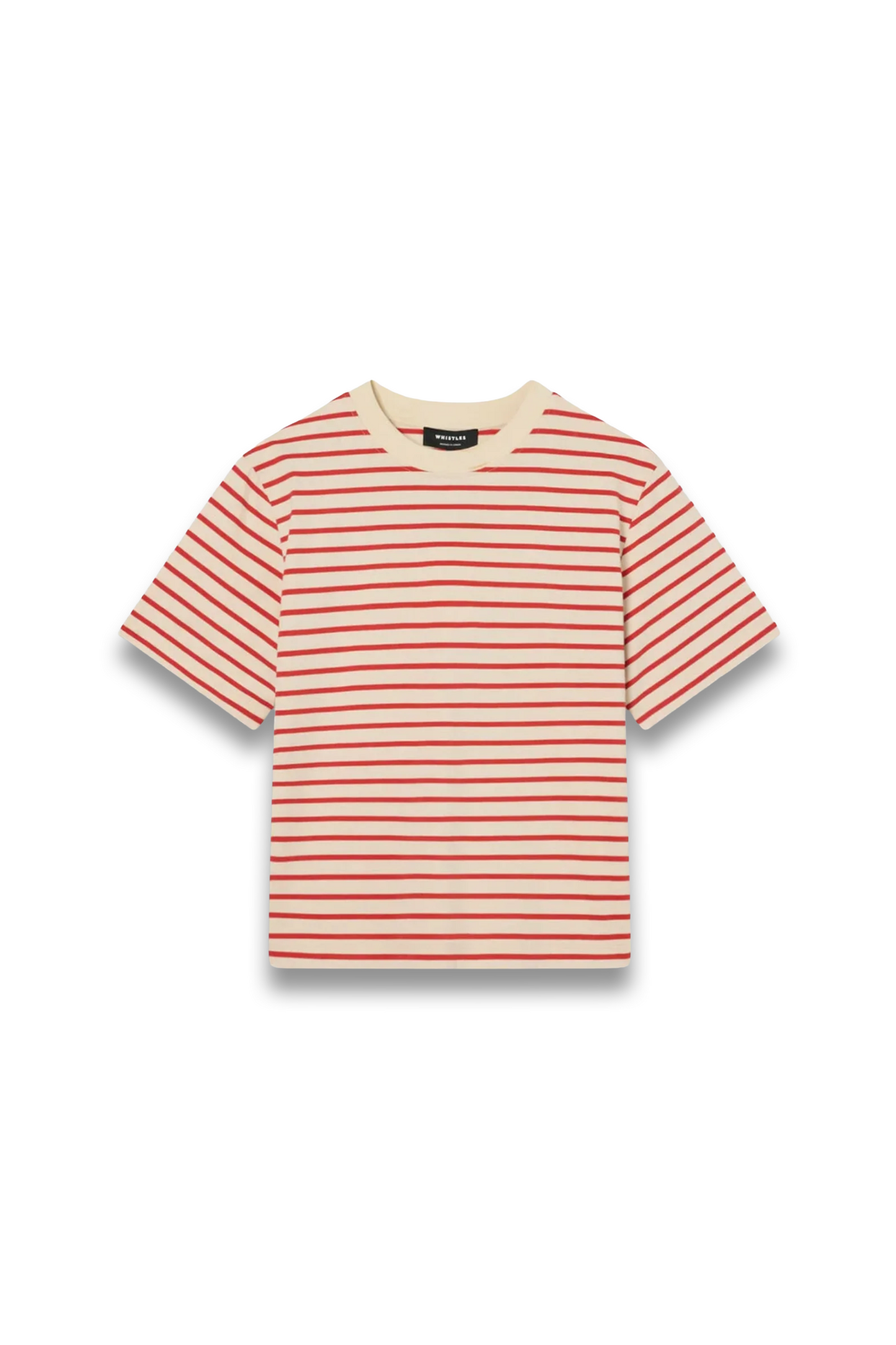 Red Stripe Relaxed Cotton T-shirt