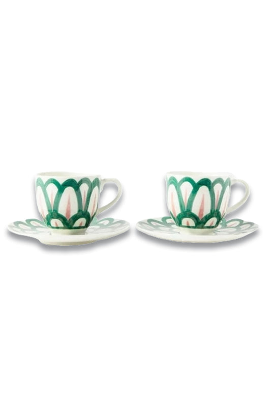 Set of two Anthos Porcelain Tea Cups
