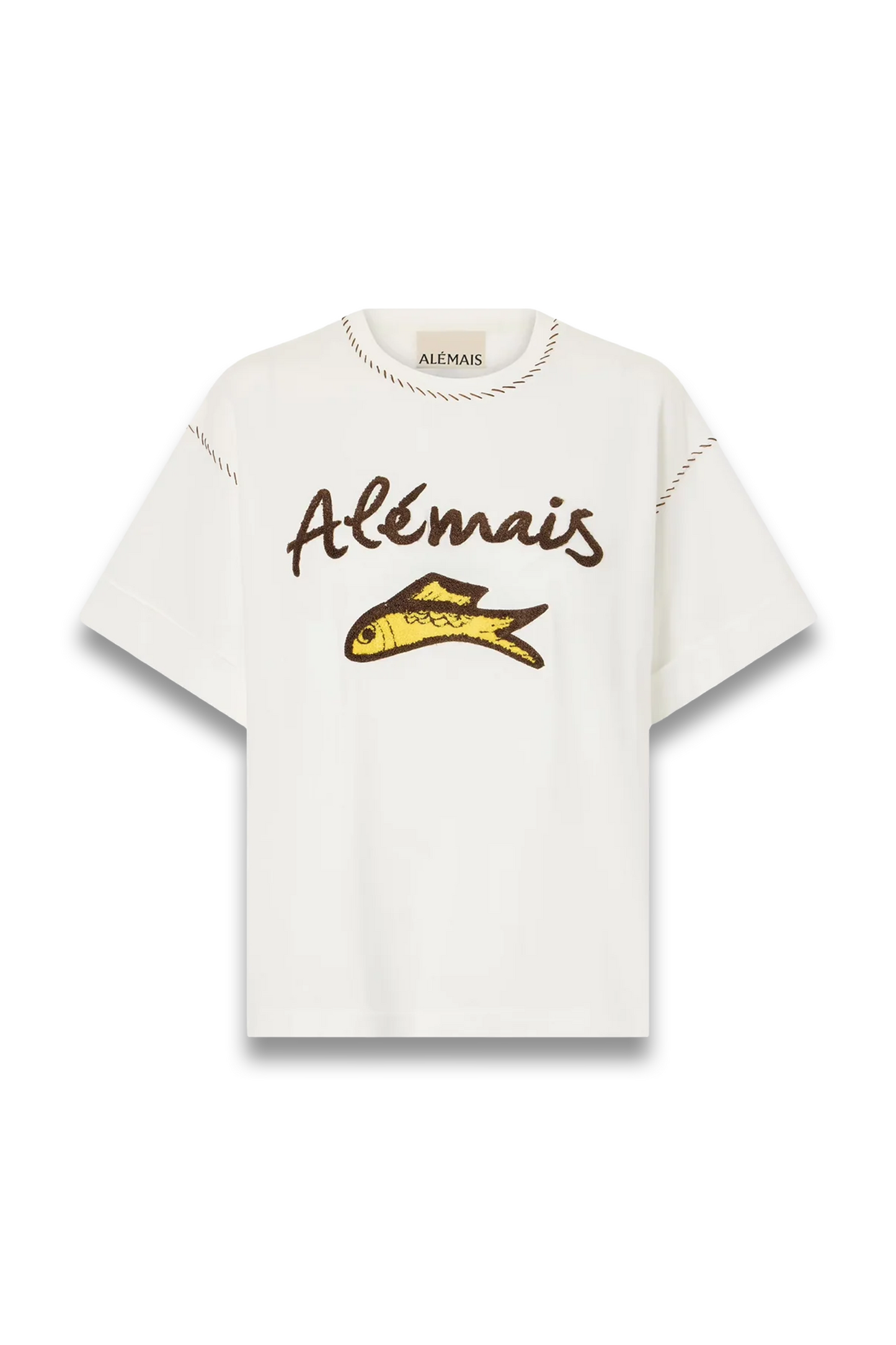 Scuba Embroidered Cotton-jersey T-shirt