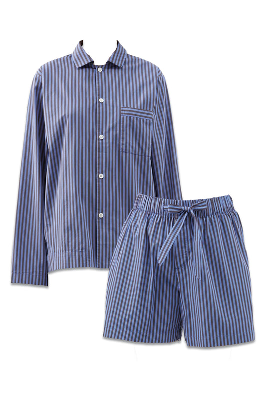 Striped Organic-cotton Pyjama Shirt and Striped Organic-cotton Pyjama Shorts