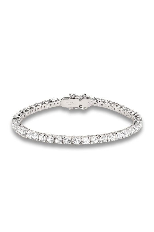 Lab Grown Sapphire Tennis Bracelet