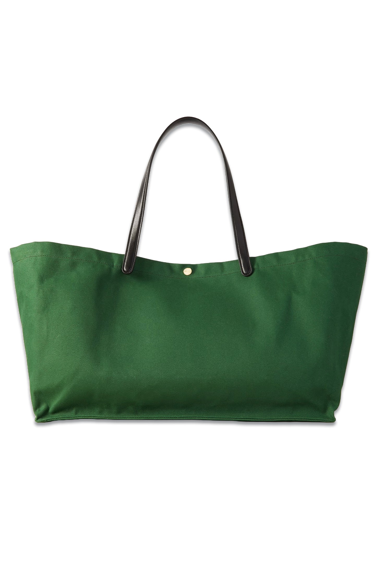Idaho XL Leather-trimmed Cotton-twill Tote